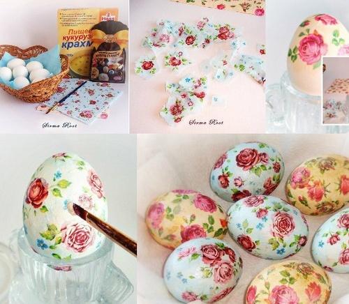 Wielkanocne decoupage jaj