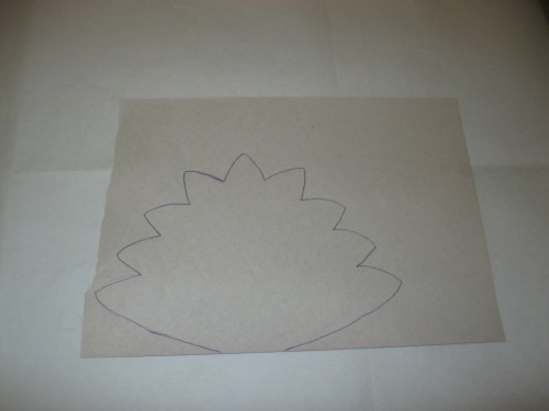 Bajeczny paw wykonany z kolorowego papieru