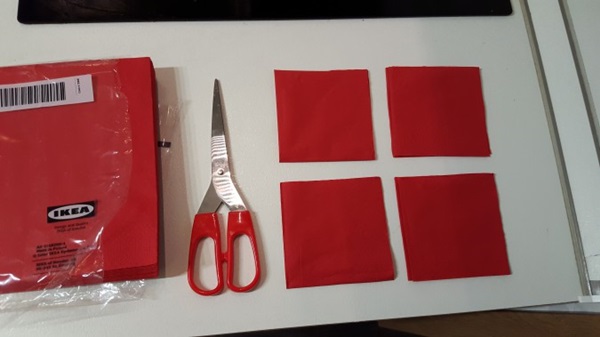Róża z serwetki własnymi rękami