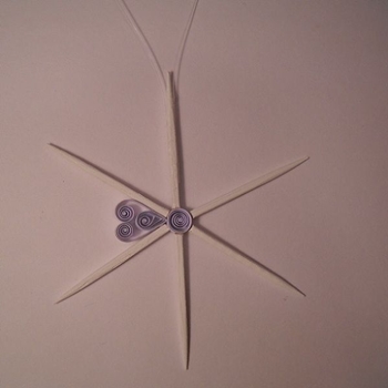 Quilling płatek śniegu