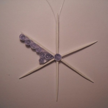 Quilling płatek śniegu