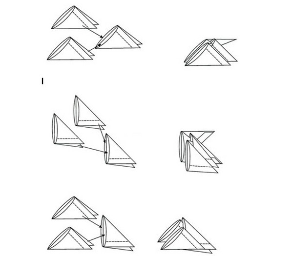 Modułowe Origami: Zwierzęta - Schematy złożeń