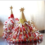 Nowy Rok zabawki-origami na choinkę wykonane z papieru Nowy rok Origami własnymi rękami
