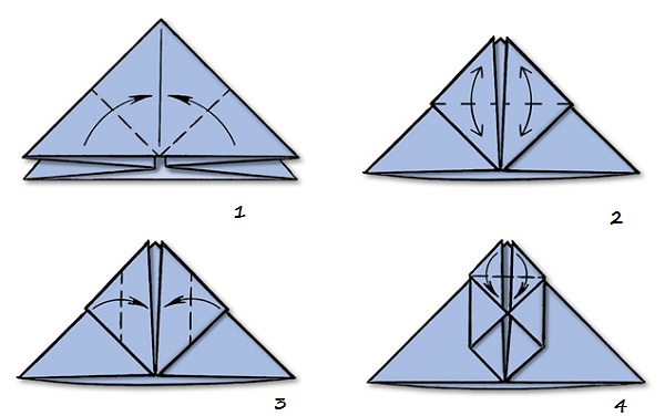 Modułowy origami Snowman bałwanek origami dla początkujących