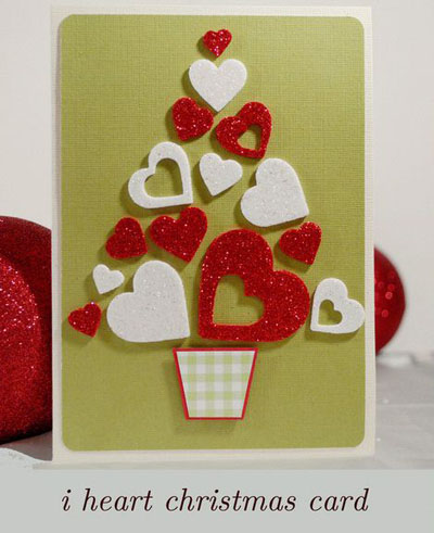 Kartka bożonarodzeniowa z scrapbooking stylem dla nowego roku 2015 z swój rękami