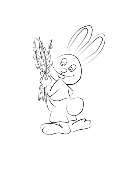 Kolorowanka Easter Bunny