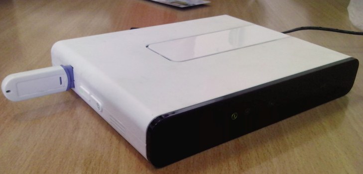 włączony router