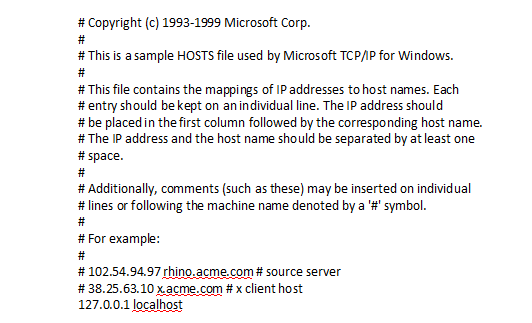 Jak zmienić plik hosts w Windows 7, XP, Vista: czyszczenie pliku hosts