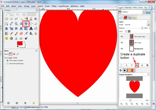 Walentynki własnymi rękami: narysuj serce w GIMP-ie