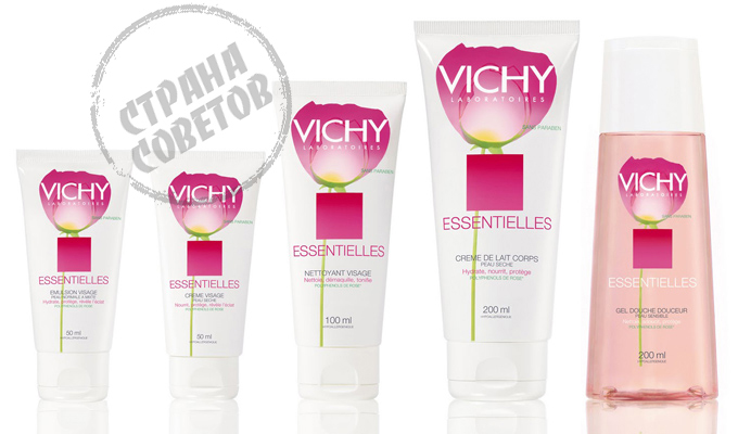 Płyn Vichy Essentielles, krem ​​do twarzy, mus do twarzy, balsam do ciała, żel pod prysznic