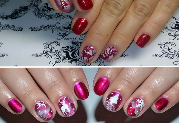 Aerografia: pomysł na świąteczny manicure