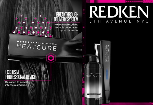 Wyłącznie z Redken: rytuał dotyczący uszkodzonych zamków Heatcure