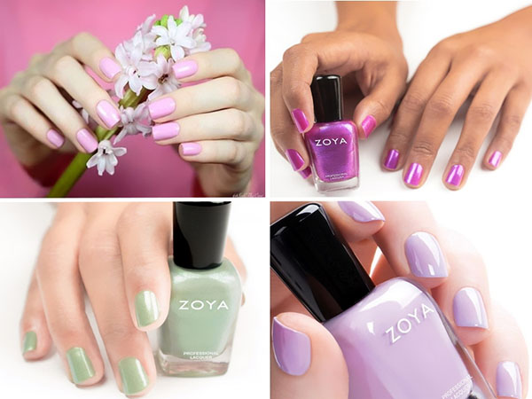 Idealny pastelowy manicure z lakierami Zoya Charming 2017