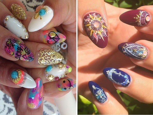 Letnia miłość: manicure hipisowski - obecny trend-2016