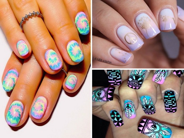Letnia miłość: manicure hipisowski - obecny trend-2016