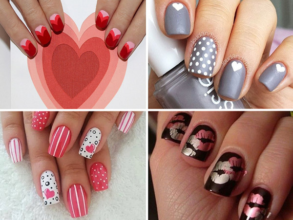 Miłość jest ...: pomysły na piękny manicure na Walentynki