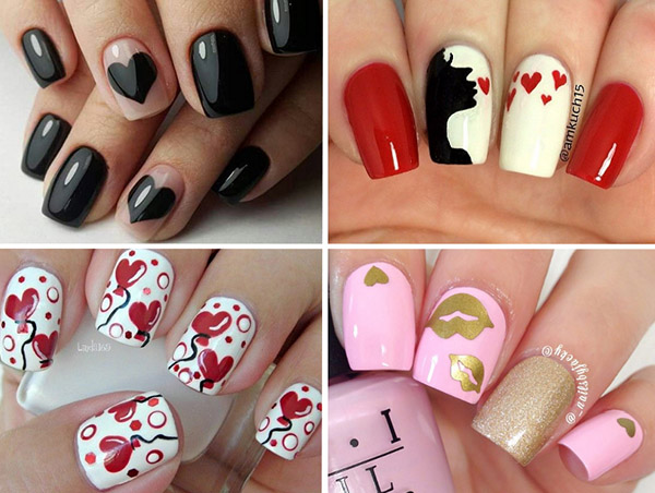 Miłość jest ...: pomysły na piękny manicure na Walentynki