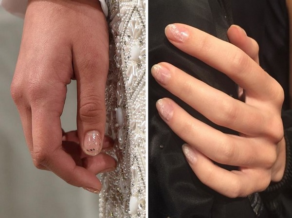 Manicure z brokatem - letni trend-2016