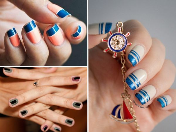 Manicure сolor blok - Wrzesień trend-2016