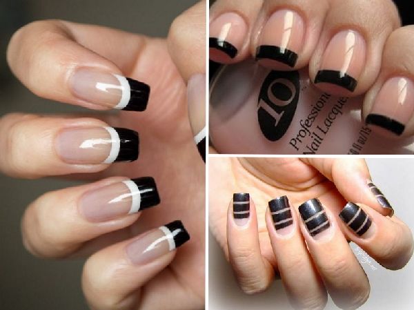 Manicure całkowity czarny - jesień trend-2016