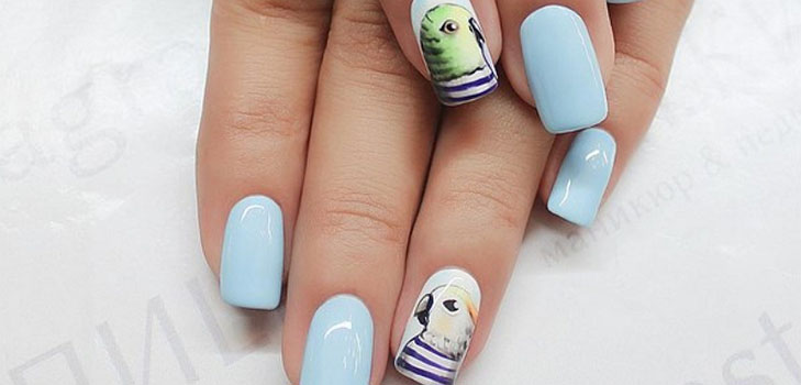 Nail art na jednym paznokcie - jesień trend-2016