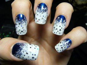 Noworoczny manicure 2011 Noworoczny manicure 2011
