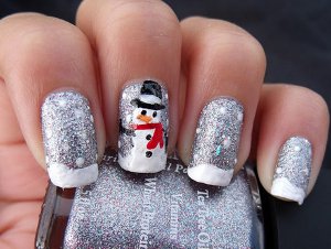 Noworoczny manicure 2013 Noworoczny manicure 2013