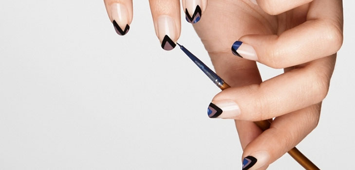 Geometria trójkątna - trend manicure 2016
