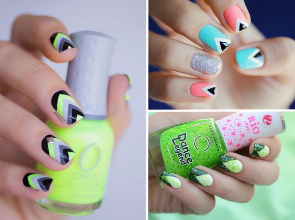 Geometria trójkątna - trend manicure 2016