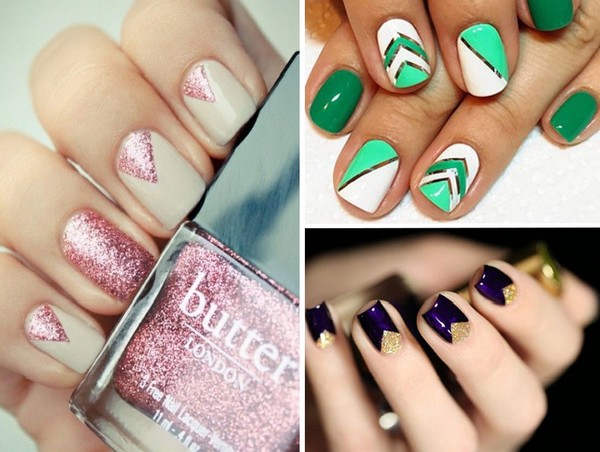 Geometria trójkątna - trend manicure 2016