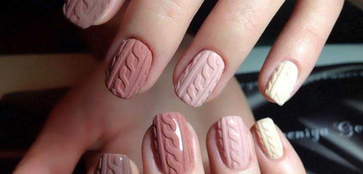 Dziany manicure - modny zimowy trend