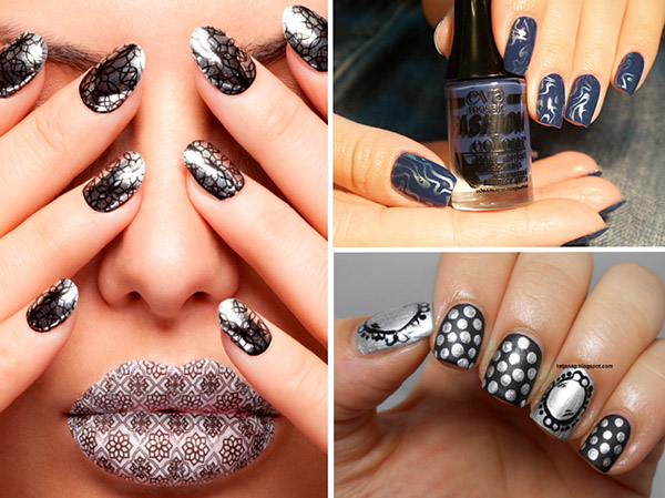 Manicure "lustro" - jesienny trend-2016