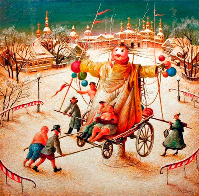 Jak narysować Shrovetide? Narysuj wiosenny wypoczynek z dziećmi