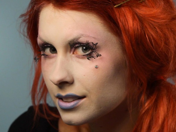 Przerażający makijaż na Halloween własnymi rękami dla dziewczynek i dziewcząt