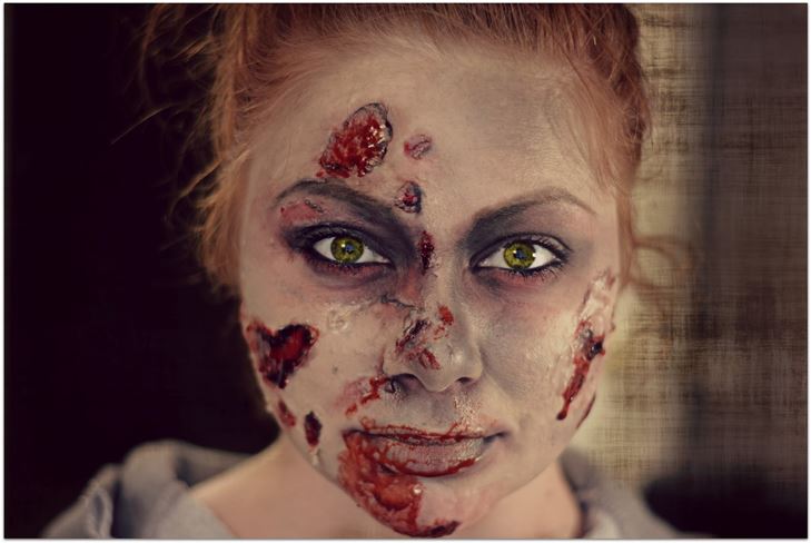 Zombie Makeover na Halloween: zdjęcie, wideo jak zrobić własne ręce