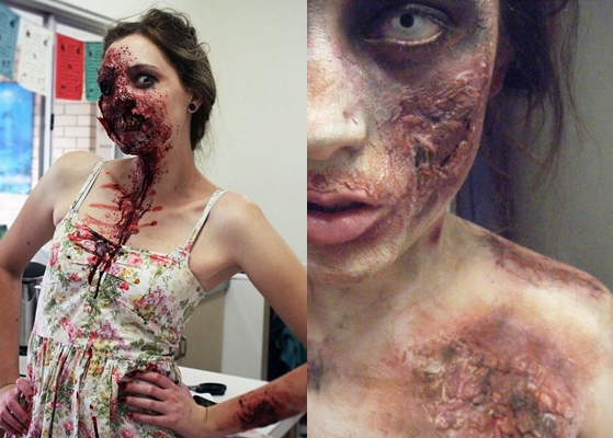 Zombie Makeover na Halloween: zdjęcie, wideo jak zrobić własne ręce