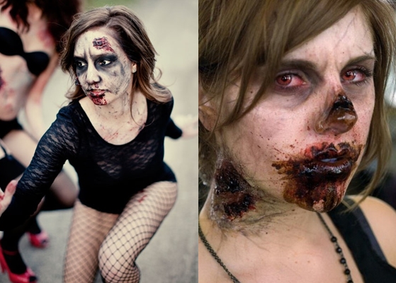 Zombie Makeover na Halloween: zdjęcie, wideo jak zrobić własne ręce