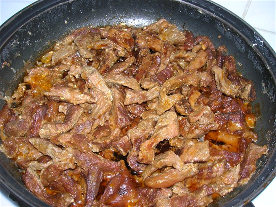 Beef Stroganoff na patelni