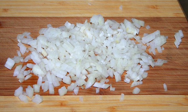 posiekana cebula