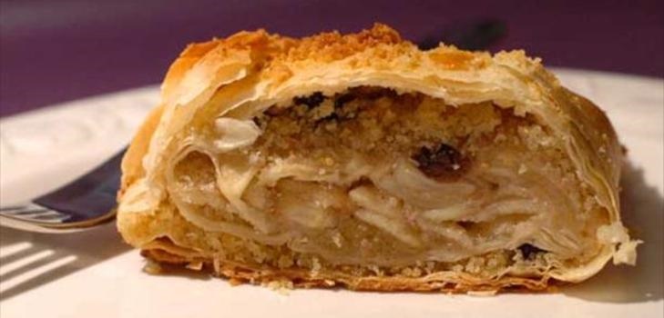 strudel z mięsem
