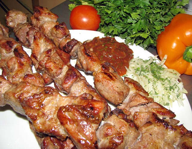 Shish kebab z wieprzowiny