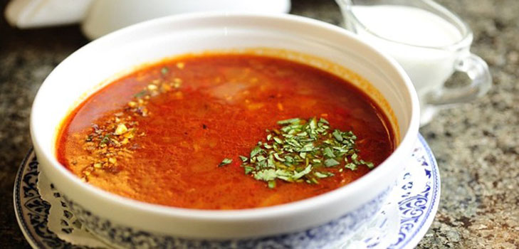 Zupa-harcho - przepis z kurczakiem